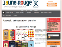 Tablet Screenshot of lajauneetlarouge.com